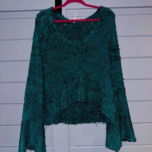 Free people woven long sleeve sweater size Medium